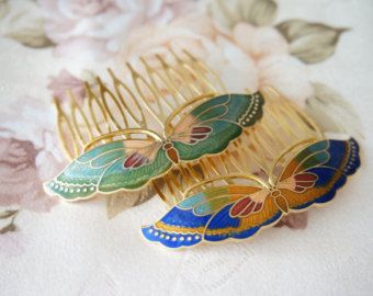 Traditional Chinese Hair Comb Chinese Hair Comb, Traditional Chinese Hair, Butterfly Hair Comb, Jade Hairpin, Vintage Hair Comb, Chinese Hairpin, Butterfly Vintage, Hair Comb Bridal, Chinese Hair