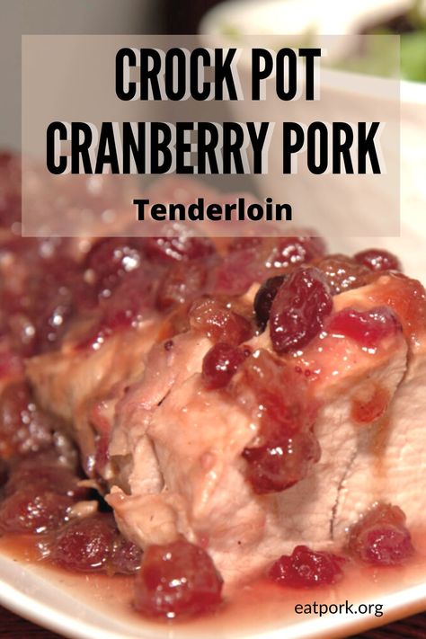 Add a touch of sweetness to your dinner with our Crock Pot Cranberry Pork Tenderloin recipe! This easy-to-make dish features tender pork tenderloin slow-cooked in a savory cranberry sauce, resulting in a flavorful and comforting meal that's perfect for any night of the week. Whether you're hosting a dinner party or simply craving a delicious homemade meal, this recipe is sure to impress. Get the recipe here: https://www.eatpork.org/cranberry-pork-tenderloin/ Cranberry Pork Tenderloin Recipes In Crockpot, Slow Cooker Cranberry Pork Chops, Pork Tenderloin With Cranberry Sauce, Crock Pot Tenderloin Recipes, Crockpot Pork Tenderloin Recipes, Slow Cooker Pork Tenderloin Recipes, Savory Cranberry Sauce, Pork Tenderloin Recipes In Crockpot, Cranberry Pork Chops