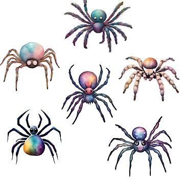 The delicate beauty of arachnids with our Many Watercolor Spiders. • Millions of unique designs by independent artists. Find your thing. Spider Watercolor Painting, Spider Wall, Animal Portraits, Delicate Beauty, Arachnids, Spiders, Watercolor And Ink, Sticker Art, Halloween Nails