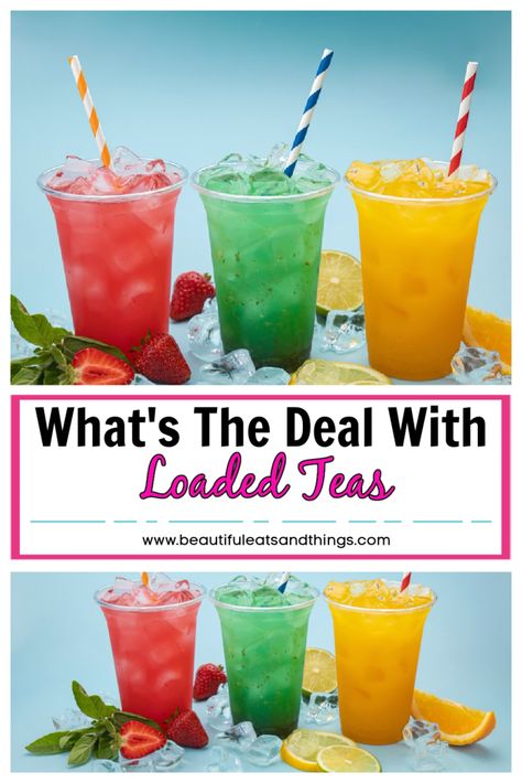 Nutrition Drinks Loaded Teas, Loaded Tea, Loaded Teas, Loaded Tea Recipes Diy, Ginger Iced Tea, Energy Drink Mix, Twisted Tea, Instant Tea, Energy Tea Recipes