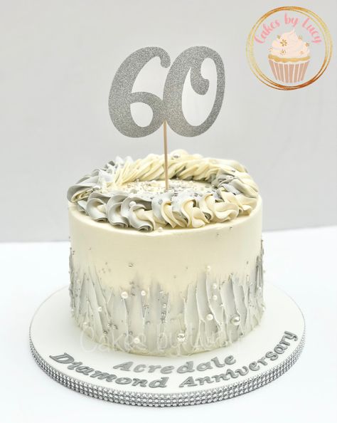 60th Anniversary Cake 60 Anniversary Cake, 60th Anniversary Cake, 60 Anniversary, 60th Anniversary, Anniversary Cake, Cake Ideas, Birthday Cake, Cake, Birthday