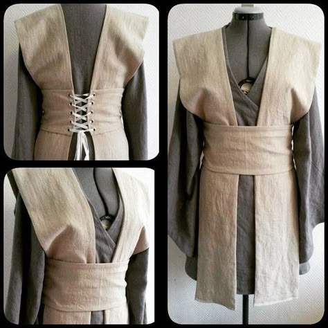 Dnd Clothing, Jedi Tunic, Sith Costume, Sith Cosplay, Jedi Outfit, Theatrical Costumes, Clothing Aesthetics, Jedi Robe, Jedi Cosplay