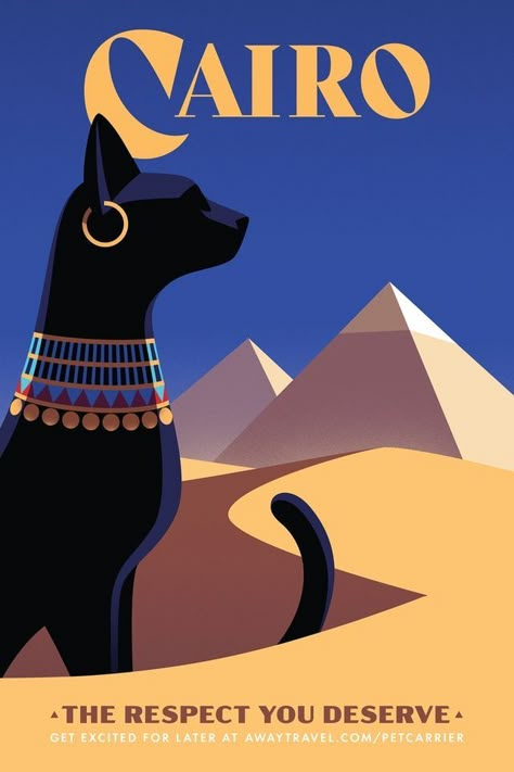 Pharaonic Art, Thomas Danthony, Egyptian Poster, Egypt Cat, Egyptian Drawings, Egypt Poster, Afrique Art, Cat Power, Ancient Egypt Art