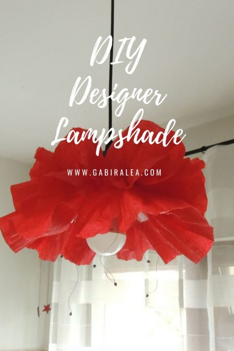 Paper Flower Lamp, Diy Ceiling Lamp, Paper Flower Lights, Paper Light Shades, Ikea Style, Poppy Decor, Paper Chandelier, Flower Lamp Shade, Paper Lanterns Diy