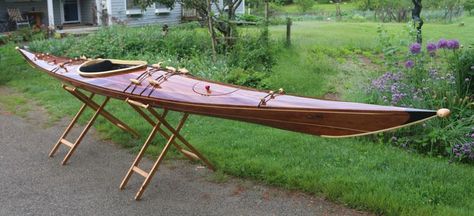 Ootek-X - West Greenland style wood strip sea kayak, designed by Rob Macks kayak plans, most beautiful boats in the world, wood, canoe,s kayaks, plans Wood Kayak Plans, Kayak Plans, Nice Boats, Wood Paddle Boards, Surf Kayak, Wood Kayak, Wooden Kayak, Wood Canoe, Canoe Building