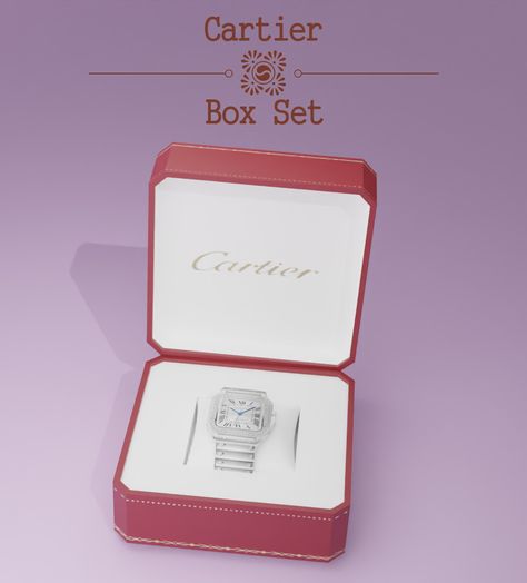 💎Cartier Box Set (Deco) - Santos De Cartier Watch (Wearable)💎Public Release 05/13/22 Cartier Sims 4 Cc, Sims 4 Cc Tiffany And Co, Sims 4 Watches Cc, Sims 4 Cartier, Sims 4 Watch Cc, Alpha Cc, 4 Family, Roblox Clothing, Cc Sims4