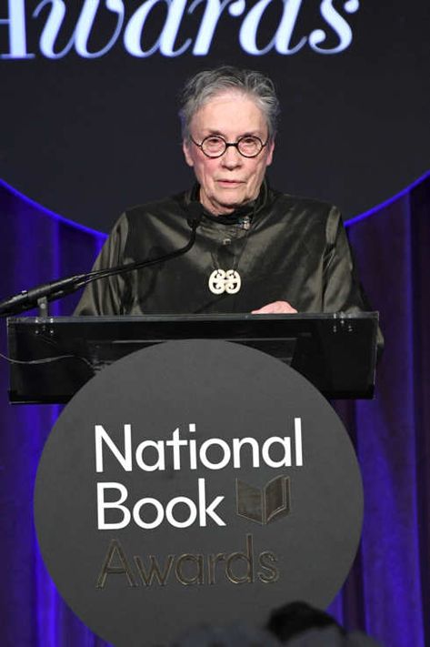 At last night’s 2017 National Book Awards. Writer Award, Award Speech, Author Dreams, Citizen Science, Best Speeches, Best Authors, National Book Award, The Secret Book, Book Writer