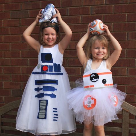 Bb8 Costume, R2d2 Costume, Star Wars Costumes Diy, Diy Star Wars, Halloween Costumes Diy, Sister Costumes, Clever Costumes, Star Wars Crafts, Diy Star