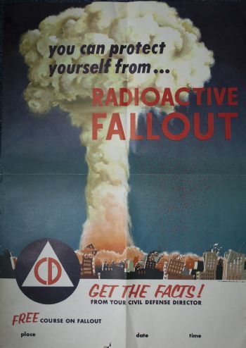 Nuclear Fallout Shelter, Fallout Posters, Getting Rid Of Gas, Nuclear Explosion, Fallout Shelter, Civil Defense, Emergency Management, Atomic Age, Propaganda Posters