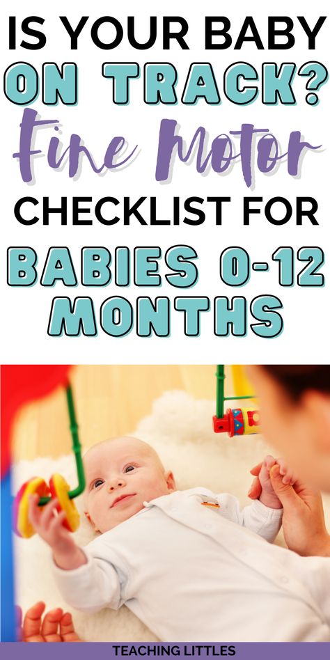 Do you ever wonder what fine motor skills your baby should be able to do? Use this checklist as a guideline to track your baby's development and make sure they're meeting all their milestones accordingly. Crawling Activities, Toddler Fine Motor Activities, Easy Learning Activities, Milestone Chart, Infant Sensory Activities, Hospital Bag Essentials, Baby Crawling, Newborn Schedule, Motor Development