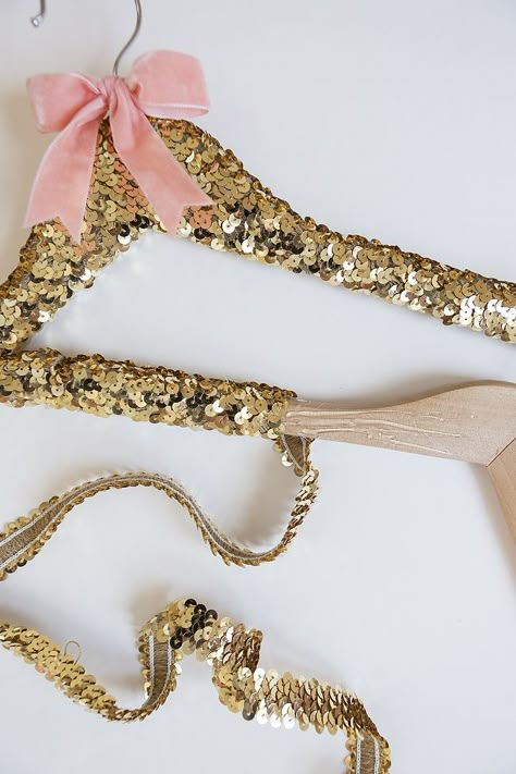 Diy Wedding Hangers, Sequin Hanger, Diy Sequin, Trash To Couture, Diy Ombre, Hanger Diy, Wedding Hangers, Happy Clients, Bridesmaids And Groomsmen