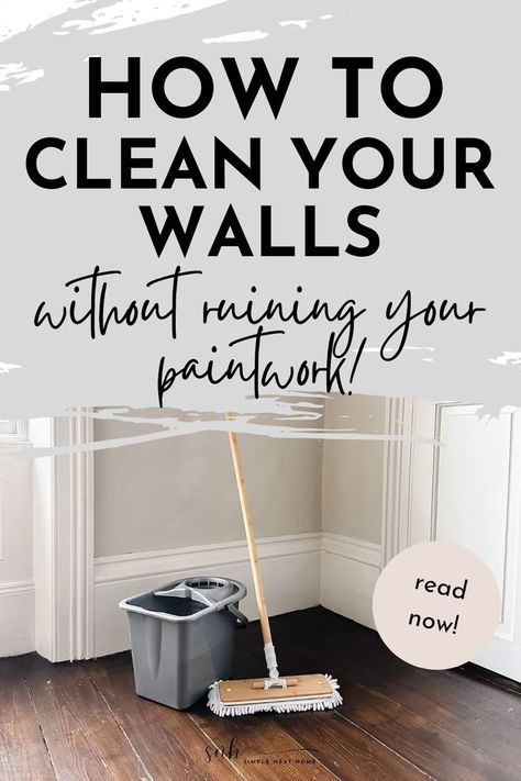 If you're planning a deep clean of your home and wondering how to wash your walls without ruining the paintwork, I've got just the thing! Cleaning your walls can make a significant difference in the overall cleanliness and aesthetics of your home. In this blog post, I’ll share how to clean your walls effectively and share a homemade cleaning solution recipe so you can Spring Clean your home the easy way. Head to simpleneathome.com now! Washing Walls Cleaning Solution, Wall Cleaning Solution Diy, Wall Cleaning Solution, Wall Cleaner Recipe, How To Wash Walls, Clean Your Walls, Wash Walls, Wall Cleaning, Removing Paint