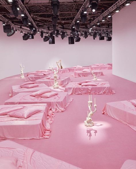 Acne Studios Runway, Acne Studio, Photo Edits, Pink Aura, Pink Bedding, Pink Room, Pop Up Store, Experiential, Visual Merchandising