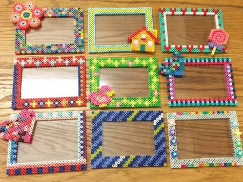 Easy Perler Bead Patterns, 3d Perler Bead, Fuse Bead Patterns, Hama Beads Design, Perler Bead Templates, Diy Perler Bead Crafts, Perler Crafts, Bead Frame, Diy Perler Beads