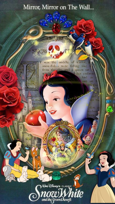 Snow White #thefairestofthemall #disney #snowwhite #fairytale #collage Fairytale Collage, White Collage, Disney Princess Pictures, Cute Disney Wallpaper, Cute Disney, Disney Wallpaper, Wonders Of The World, Walt Disney, Favorite Character