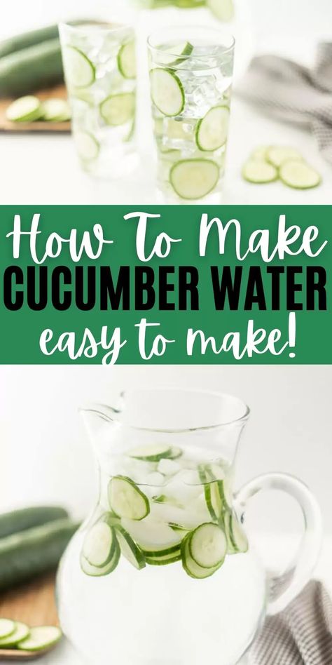 Cucumber Water Recipe, Cucumber Water Benefits, Cucumber Infused Water, Blueberry Water, Easy Bbq Recipes, Water For Health, Cucumber Diet, Cucumber Water, Drink Recipes Nonalcoholic