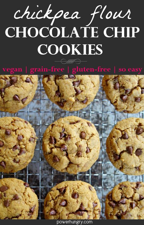 Chickpea Flour Cookies Vegan, Cookies With Chickpea Flour, Chickpea Flour Cookie Dough, Chickpea Flour Dessert Recipes, Chickpea Cookies Vegan, Chickpea Flour Chocolate Chip Cookies, Recipes Using Chickpea Flour, Chickpea Oatmeal Cookies, Vegan Chickpea Cookies