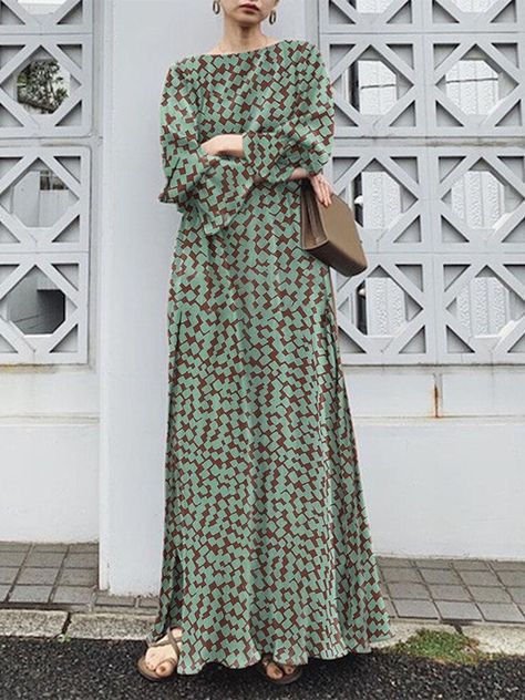 Women Latest Fashion Clothing, Wallet Dress, Cheap Maxi Dresses, Maxi Dress Collection, Style 2023, Dresses Style, Printed Long Dresses, Popular Fashion, Maxi Dress Online