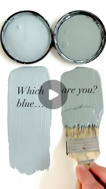 Heidi Smith | Paint & DIY Design on Instagram: "Yes these are BOTH blue!👇👇

First, SAVE 💾 this one for later. 

The colors are…

1. Dusty Cornflower (Benjamin Moore)
2. DeNimes (Farrow & Ball)

They are both SO good!!

💫DeNimes is a gray blue and really does look more blue on its own. I know some of you will argue it’s gray. It’s both but definitely leans blue. 

✨Dusty Cornflower is the perfect dusty blue that can work almost anywhere for walls and/or trim. 

If you want to get my top 80 curated colors…

🎨My Perfect Paint Playbook has them all-along with everything you need to pick the perfect color every single time!

👉🏻👉🏻Comment PAINT to grab my $37 Playbook so you can start loving your space again.

#denimes #farrowandball #farrowandballpaint #bestpaintonplanetearth #bestcolor Farrow And Ball Light Blue Color Match, Blue Gray Farrow And Ball, Dusty Cornflower Benjamin Moore, Dusty Blue Paint, Light Blue Grey Paint, Aqua Paint Colors, Blue Gray Paint Colors, Light Blue Paints, Aqua Paint