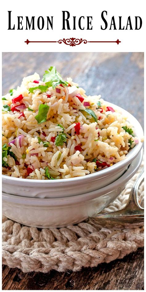 Rice Salad Recipes, For Two, Diy Easy Recipes, Rice Side, Rice Side Dishes, Lemon Rice, Recipes For, Quesadilla Recipes, Rice Salad