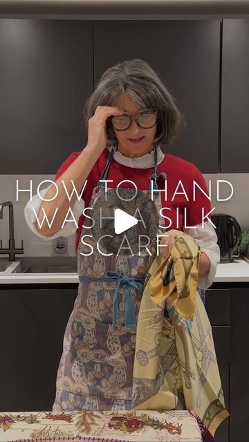 Nearly New Cashmere Co on Instagram: "Your ultimate silk scarf hand washing guide is here!  Head to our YouTube channel to watch the full length video and keep your scarves looking their best.   You will learn: - Essential tips for hand washing a silk scarf - The correct water temperature - Choosing the best detergents for silk - The key product for stain removal - Common mistakes to avoid when washing silk - How to iron a silk scarf  #nearlynewcashmere #secondhandcashmere #recycledcashmere #silkscarves #silkscarf #silkfashion #scarvescollection #scarves #vintagescarfs #vintagesilkscarf #scarfsilk #squarescarfsilk #vintagescarf #fashionscarf #hermesscarf #vintagehermesscarf" How To Wear A Silk Scarf, Vintage Hermes Scarf, How To Wash Silk, Stain Removal, Vintage Silk Scarf, Hermes Scarf, How To Wear Scarves, Water Temperature, Vintage Scarf