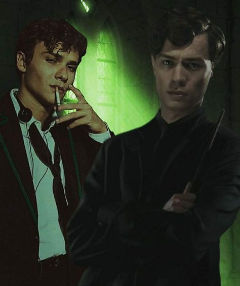 Boyfriend Aesthetic, Mattheo Riddle, Tom Riddle, Hogwarts, Green