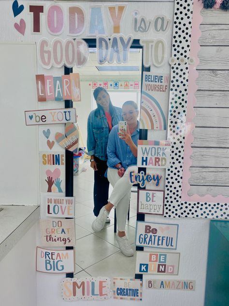 Classroom decoration mirror with positive affirmation quotes Mirror Ideas For Classroom, You Are Mirror Classroom, Classroom Mirror Decorations, Classroom Mirror Ideas, Mirror In Classroom, Affirmation Mirror Classroom, Classroom Mirror, Affirmation Mirror, Creative Book Cover Designs