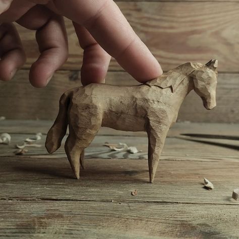 Beutiful handmade woodcarved horse. You can make it too learn the art of Woodworking click to know more Wood Carved Toys, Wood Carving Toys, Woodcarving Aesthetic, Wood Carving Aesthetic, Wood Carving Patterns Free, Horse Wood Carving, Carving Aesthetic, Horse Carving, Carved Wooden Animals