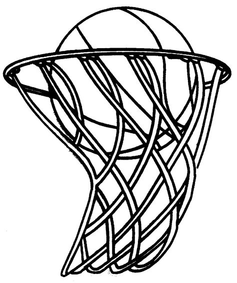 Basketball Coloring Pages | Educative Printable Net Clipart, Basketball Coloring Pages, Basketball Printable, Ball Clipart, Basketball Drawings, Basketball Clipart, Free Basketball, Basketball Tricks, Basketball Logo