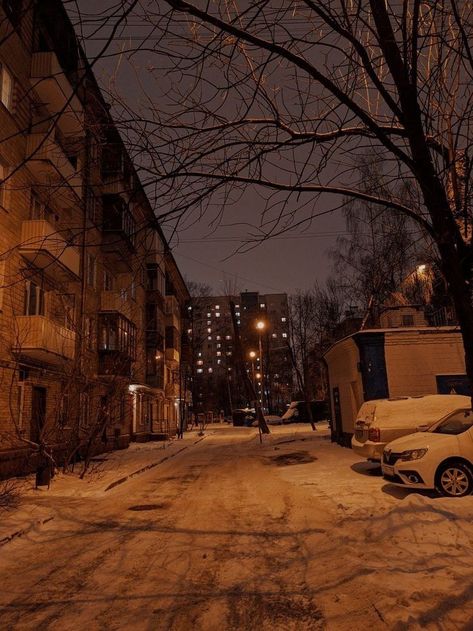 Eastern Europe Aesthetic, Snowy Street, Russia Aesthetic, Russian Aesthetic, Post Soviet, Pathway Landscaping, Europe Aesthetic, Europe Winter, East Europe