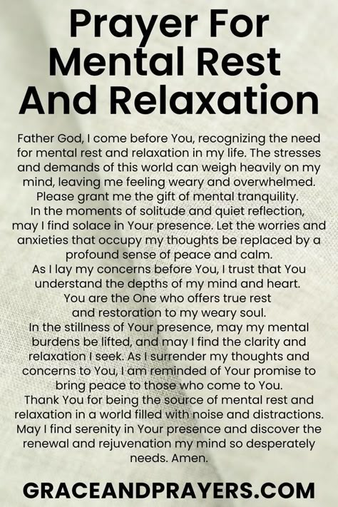 Prayer To Heal Mental Health, Prayers For Mental Strength, Prayer For Sleep And Rest, Prayer Against Laziness, Prayer For Help From God, Prayers Before Reading The Bible, Prayers For Mental Healing, Prayer For Stressful Times, Prayer For Rest