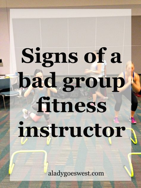 Signs you're taking a class from a bad group fitness instructor - A Lady Goes West Spin Class Ideas For Instructors, Bootcamp Ideas, Spin Instructor, Group Exercise, Spin Studio, Group Fitness Instructor, Fitness Jobs, Zumba Instructor, Gym Owner