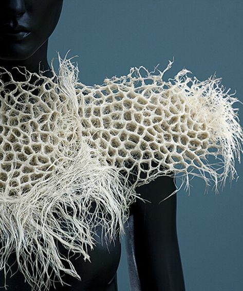 Beeswax Molds, Grass Roots, London Design Festival, Colossal Art, Body Adornment, Modern Crafts, Wheat Grass, Soft Corals, Textured Dress