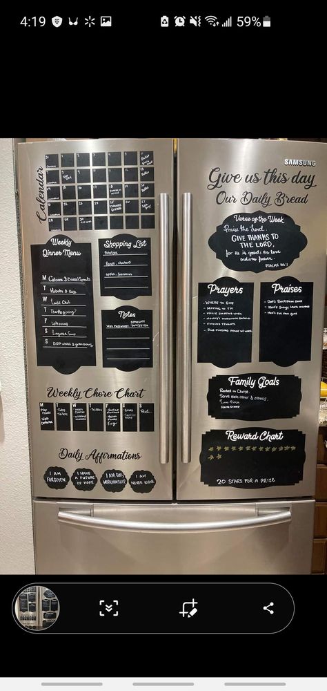 Fridge chalkboard cutouts Fridge Decoration Ideas Diy, Fridge Chalkboard Ideas, Diy Fridge Calendar, Chalkboard Refrigerator, Fridge Decoration Ideas, Fridge Labels Cricut, Diy Acrylic Calendar For Fridge, Chalkboard Fridge, Refrigerator Sticker. Farmhouse