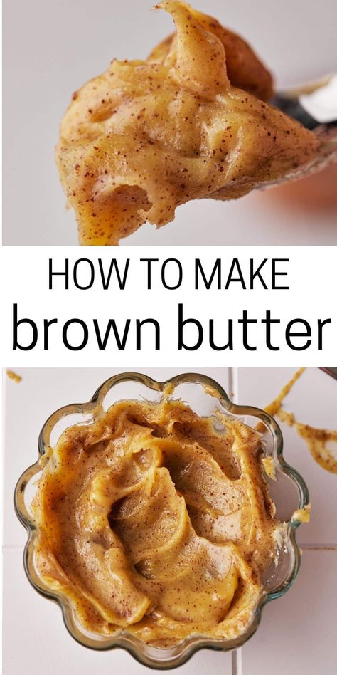 Brown Butter Cake Recipe, Brown Butter Brownies, Butter From Scratch, Cookies Banana, Brown Butter Cookies, Make Brown, Butter Pecan Cookies, Butter Brownies, Creamy Pasta Dishes