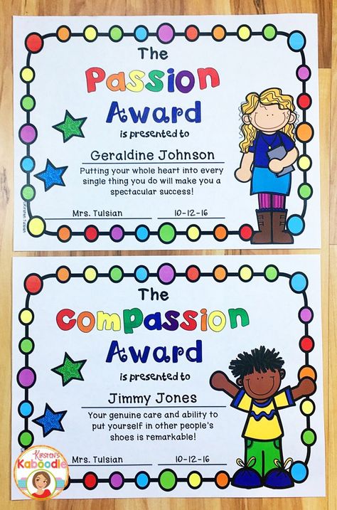 Character traits awards reinforce student's inherent traits! These multicultural student awards provide a variety of character traits and will have a lasting impact on students! Character Awards Certificate, Class Awards Ideas, Kindergarten Awards, Student Awards Certificates, Preschool Certificates, End Of Year Awards, Good Character Traits, Classroom Awards, Last Week Of School