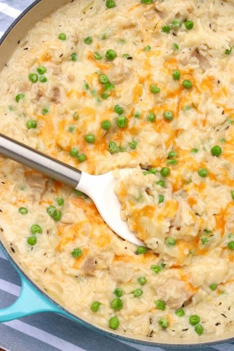 One Pot Stovetop Chicken & Rice – The Fountain Avenue Kitchen Cheesy Chicken And Rice Stovetop, Sauce For Chicken And Rice, Stovetop Chicken And Rice, Pan Sauce For Chicken, Kids Dinners, Stove Top Chicken, Chicken Lickin, English Recipes, Stovetop Chicken