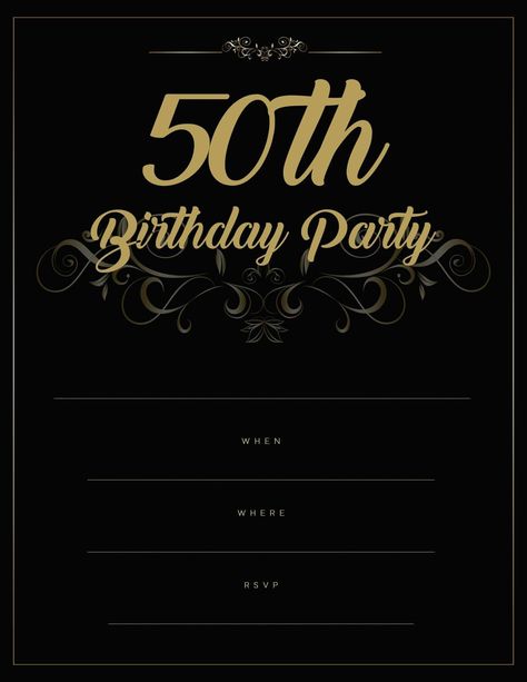 50th Birthday Party Men, Birthday Invitation Background, 35 Birthday, 50th Birthday Banner, 50th Birthday Men, Birthday Party Invitations Free, Birthday Dinner Invitation, 30th Birthday Party Invitations, Milestone Birthday Party