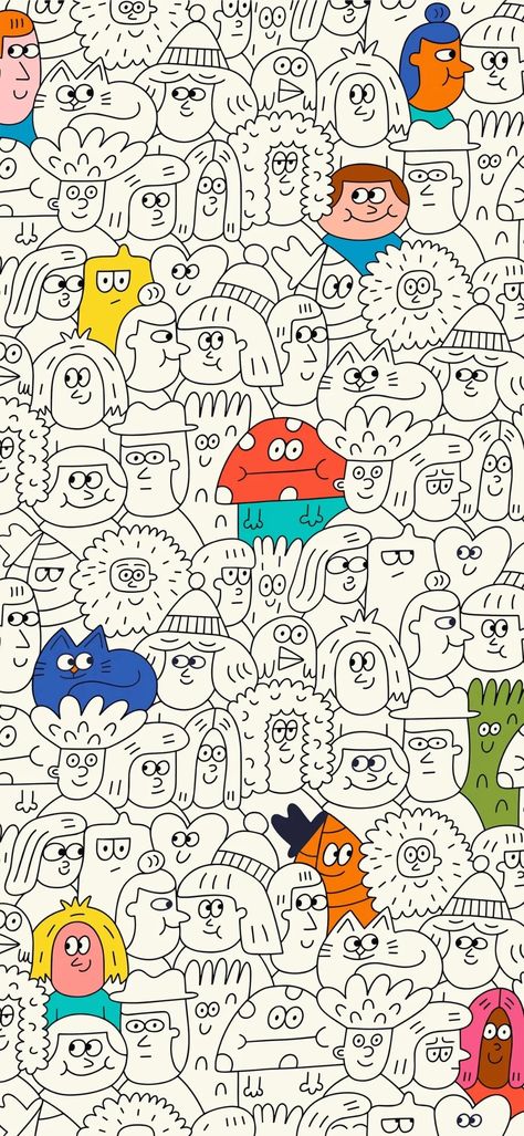 Doodle Wallpaper Iphone, Wallpaper Iphone 15 Pro, Iphone Dynamic Wallpaper, Flowery Wallpaper, Wallpaper Doodle, Whatsapp Wallpaper, Wallpaper S, Iphone Wallpaper Images, Typography Poster Design