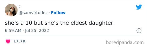 She Is A 10 But Tweets, She’s A Ten But, She's A 10 But, The Eldest Daughter, The Middle Child, Eldest Daughter, Family Caregiver, Older Siblings, Middle Child