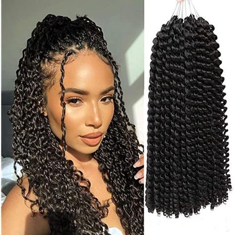 Loose Curls Short Hair, Braids Passion Twist, Water Wave Crochet Braids, Passion Twist Hair, Water Wave Crochet, Trendy We Fryzurach, Wave Crochet, Crochet Hair Extensions, Bohemian Braids