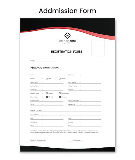 Vector admission form illustration of ap... | Premium Vector #Freepik #vector #registration-form #application-form #registration #register-form Admission Form, Registration Form, Application Form, Form Design, Vector Photo, Premium Vector, Graphic Resources, Coding, Social Media