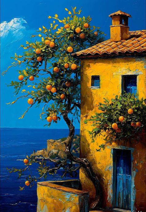 Soyut Sanat Tabloları, Landscape Art Painting, Nature Art Painting, Orange Art, Diy Canvas Art Painting, Dreamy Art, Art Inspiration Painting, Painting Art Projects, Diy Art Painting