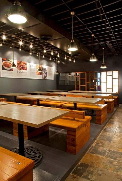 Chicago Chinatown, Korean Bbq Restaurant, Trendy Interior Design, Coffee Shop Interior Design, Rustic Restaurant, Coffee Shop Ideas, Korean Restaurant, Coffee Shops Interior, Bbq Restaurant