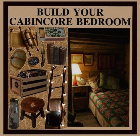 Cabincore Aesthetic Bedroom, Cabin Core Aesthetic Bedroom, Cryptidcore Room Decor, Forestcore Moodboard, Adventurecore Bedroom, Cabincore Bedroom, Cryptidcore Bedroom, Cabincore Aesthetic Outfits, Cryptidcore Room