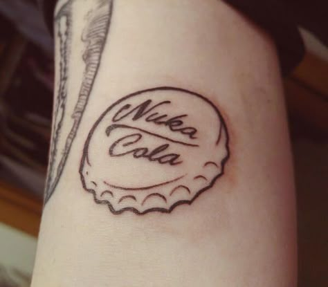 Fallout 4 Tattoos, Gaming Tattoo Ideas, Video Game Tattoo Ideas, Game Tattoo Ideas, Fallout Tattoo, Game Tattoo, Video Game Tattoos, Gamer Tattoos, Nerd Tattoo