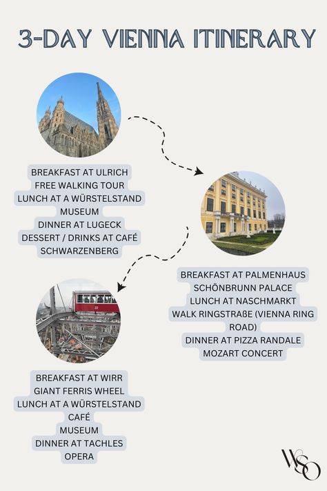 Unlock the magic of Vienna with this 3-day itinerary, designed to immerse you in the heart of Austria's imperial history, vibrant arts scene, and irresistible café culture. Vienna In 3 Days, Vienna Day Trips, Vienna Itinerary 3 Days, Vienna January, Day Trip From Vienna, Vienna One Day, Vienna Trip, Travel Vienna, Vienna Itinerary