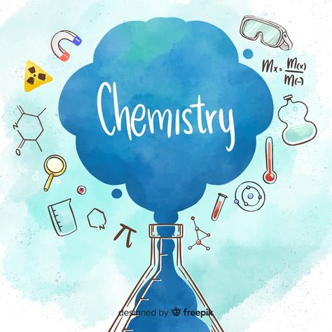 Chemistry Free Vector | Free Vector #Freepik #vector #freewatercolor #freescience #freesmoke #freebottle Chemistry Projects, 11th Chemistry, Chemistry Art, Project Cover Page, Abstract Science, School Book Covers, Science Icons, Science Words, Science Background