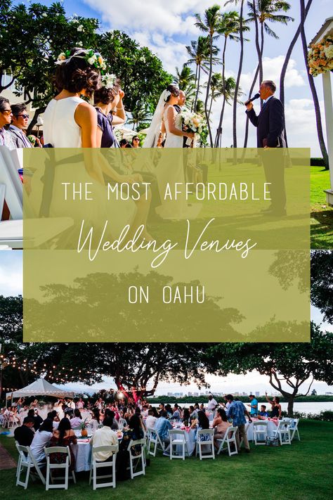 Oahu Hawaii Wedding Venues, Cheap Hawaii Wedding, Oahu Wedding Venues Budget, Oahu Hawaii Wedding, Oahu Wedding Reception, Hawaii Wedding Venues, Oahu Restaurants, Weddings In Hawaii, Wedding Brainstorming