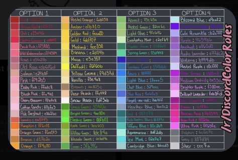Server Name Ideas Discord, Discord Server Role Ideas, Discord Template, Discord Server Roles Ideas, Color Template, Create Color Palette, Hex Color Palette, Hex Colors, Discord Server